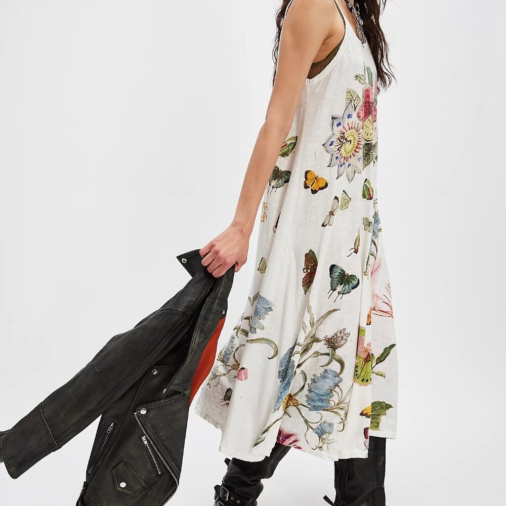 Magnolia Pearl Botanical Butterfly Maxi Top